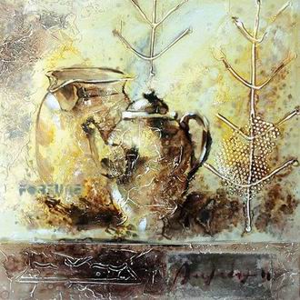 Textured Utensils oil painting
